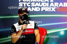 Valtteri Bottas (FIN) Alfa Romeo F1 Team in the FIA Press Conference. 25.03.2022 Formula 1 World Championship, Rd 2, Saudi Arabian Grand Prix, Jeddah, Saudi Arabia, Practice Day.