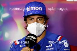 Fernando Alonso (ESP) Alpine F1 Team in the FIA Press Conference. 25.03.2022 Formula 1 World Championship, Rd 2, Saudi Arabian Grand Prix, Jeddah, Saudi Arabia, Practice Day.
