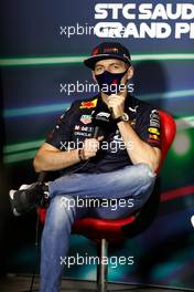 Max Verstappen (NLD) Red Bull Racing in the FIA Press Conference. 25.03.2022 Formula 1 World Championship, Rd 2, Saudi Arabian Grand Prix, Jeddah, Saudi Arabia, Practice Day.
