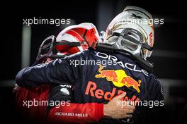 Max Verstappen (NLD), Red Bull Racing and Charles Leclerc (FRA), Scuderia Ferrari  27.03.2022. Formula 1 World Championship, Rd 2, Saudi Arabian Grand Prix, Jeddah, Saudi Arabia, Race Day.