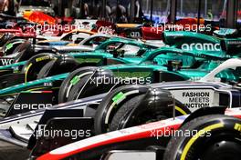 Cars in parc ferme after the race has finished. 27.03.2022. Formula 1 World Championship, Rd 2, Saudi Arabian Grand Prix, Jeddah, Saudi Arabia, Race Day.