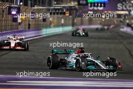 George Russell (GBR) Mercedes AMG F1 W13. 27.03.2022. Formula 1 World Championship, Rd 2, Saudi Arabian Grand Prix, Jeddah, Saudi Arabia, Race Day.