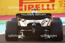 Daniel Ricciardo (AUS) McLaren MCL36  rear wing. 26.03.2022. Formula 1 World Championship, Rd 2, Saudi Arabian Grand Prix, Jeddah, Saudi Arabia, Qualifying Day.