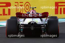 Lewis Hamilton (GBR) Mercedes AMG F1 W13 rear wing. 26.03.2022. Formula 1 World Championship, Rd 2, Saudi Arabian Grand Prix, Jeddah, Saudi Arabia, Qualifying Day.