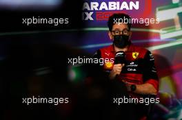 Mattia Binotto (ITA) Ferrari Team Principal in the FIA Press Conference. 26.03.2022. Formula 1 World Championship, Rd 2, Saudi Arabian Grand Prix, Jeddah, Saudi Arabia, Qualifying Day.