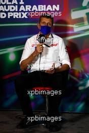 Guenther Steiner (ITA) Haas F1 Team Prinicipal in the FIA Press Conference. 26.03.2022. Formula 1 World Championship, Rd 2, Saudi Arabian Grand Prix, Jeddah, Saudi Arabia, Qualifying Day.