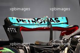 Mercedes AMG F1 W13 rear wing. 24.03.2022. Formula 1 World Championship, Rd 2, Saudi Arabian Grand Prix, Jeddah, Saudi Arabia, Preparation Day.