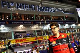 Mattia Binotto (ITA) Ferrari Team Principal on the grid. 02.10.2022. Formula 1 World Championship, Rd 17, Singapore Grand Prix, Marina Bay Street Circuit, Singapore, Race Day.