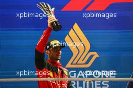 2nd place Charles Leclerc (MON) Ferrari F1-75. 02.10.2022. Formula 1 World Championship, Rd 17, Singapore Grand Prix, Marina Bay Street Circuit, Singapore, Race Day.