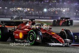 Charles Leclerc (MON) Ferrari F1-75. 02.10.2022. Formula 1 World Championship, Rd 17, Singapore Grand Prix, Marina Bay Street Circuit, Singapore, Race Day.