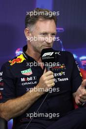 Christian Horner (GBR) Red Bull Racing Team Principal in the FIA Press Conference. 01.10.2022. Formula 1 World Championship, Rd 17, Singapore Grand Prix, Marina Bay Street Circuit, Singapore, Qualifying Day.