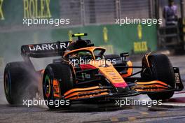 Lando Norris (GBR) McLaren MCL36. 01.10.2022. Formula 1 World Championship, Rd 17, Singapore Grand Prix, Marina Bay Street Circuit, Singapore, Qualifying Day.