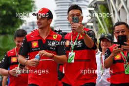 Charles Leclerc (MON) Ferrari. 02.10.2022. Formula 1 World Championship, Rd 17, Singapore Grand Prix, Marina Bay Street Circuit, Singapore, Race Day.
