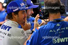 Fernando Alonso (ESP) Alpine F1 Team. 02.10.2022. Formula 1 World Championship, Rd 17, Singapore Grand Prix, Marina Bay Street Circuit, Singapore, Race Day.