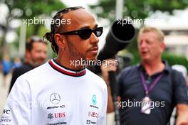 Lewis Hamilton (GBR) Mercedes AMG F1. 29.09.2022. Formula 1 World Championship, Rd 17, Singapore Grand Prix, Marina Bay Street Circuit, Singapore, Preparation Day.