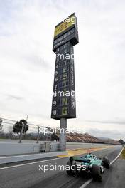 Sebastian Vettel (GER) Aston Martin F1 Team AMR22. 25.02.2022. Formula One Testing, Day Three, Barcelona, Spain. Friday.