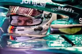 Sebastian Vettel (GER) Aston Martin F1 Team AMR22. 25.02.2022. Formula One Testing, Day Three, Barcelona, Spain. Friday.