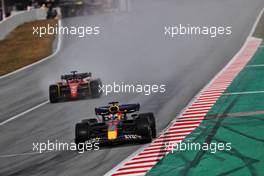 Sergio Perez (MEX) Red Bull Racing RB18. 25.02.2022. Formula One Testing, Day Three, Barcelona, Spain. Friday.