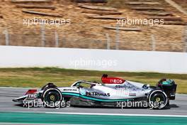 George Russell (GBR) Mercedes AMG F1 W13. 24.02.2022. Formula One Testing, Day Two, Barcelona, Spain. Thursday.