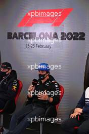 Fernando Alonso (ESP) Alpine F1 Team in the FIA Press Conference. 24.02.2022. Formula One Testing, Day Two, Barcelona, Spain. Thursday.