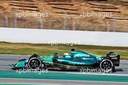 Sebastian Vettel (GER) Aston Martin F1 Team AMR22. 24.02.2022. Formula One Testing, Day Two, Barcelona, Spain. Thursday.