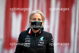 Angela Cullen (NZL) Mercedes AMG F1 Physiotherapist. 24.02.2022. Formula One Testing, Day Two, Barcelona, Spain. Thursday.