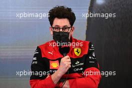 Mattia Binotto (ITA) Ferrari Team Principal in the FIA Press Conference. 24.02.2022. Formula One Testing, Day Two, Barcelona, Spain. Thursday.