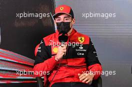 Charles Leclerc (MON) Ferrari in the FIA Press Conference. 24.02.2022. Formula One Testing, Day Two, Barcelona, Spain. Thursday.