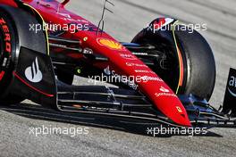 Charles Leclerc (MON) Ferrari F1-75 - front wing. 23.02.2022. Formula One Testing, Day One, Barcelona, Spain. Wednesday.