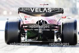 Charles Leclerc (MON) Ferrari F1-75 - rear wing and diffuser detail. 23.02.2022. Formula One Testing, Day One, Barcelona, Spain. Wednesday.