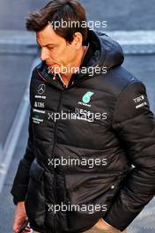 Toto Wolff (GER) Mercedes AMG F1 Shareholder and Executive Director. 23.02.2022. Formula One Testing, Day One, Barcelona, Spain. Wednesday.
