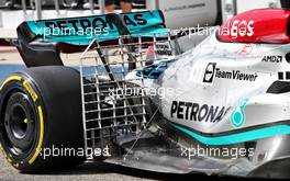 George Russell (GBR) Mercedes AMG F1 W13 running sensor equipment. 11.03.2022. Formula 1 Testing, Sakhir, Bahrain, Day Two.