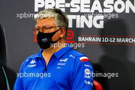 Otmar Szafnauer (USA) Alpine F1 Team, Team Principal in the FIA Press Conference. 11.03.2022. Formula 1 Testing, Sakhir, Bahrain, Day Two.