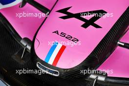 Alpine F1 Team A522 nosecone. 11.03.2022. Formula 1 Testing, Sakhir, Bahrain, Day Two.