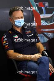 Christian Horner (GBR) Red Bull Racing Team Principal in the FIA Press Conference. 11.03.2022. Formula 1 Testing, Sakhir, Bahrain, Day Two.