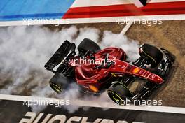 Charles Leclerc (MON) Ferrari F1-75 locks up under braking. 12.03.2022. Formula 1 Testing, Sakhir, Bahrain, Day Three.
