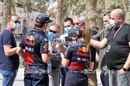 Max Verstappen (NLD) Red Bull Racing with the media. 12.03.2022. Formula 1 Testing, Sakhir, Bahrain, Day Three.