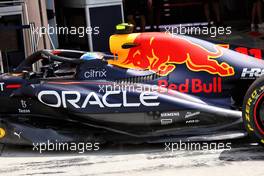 Sergio Perez (MEX) Red Bull Racing RB18 - sidepod detail. 12.03.2022. Formula 1 Testing, Sakhir, Bahrain, Day Three.