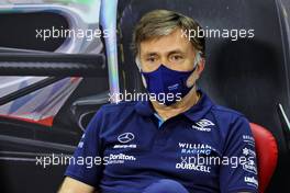 Jost Capito (GER) Williams Racing Chief Executive Officer in the FIA Press Conference. 10.03.2022. Formula 1 Testing, Sakhir, Bahrain, Day One.