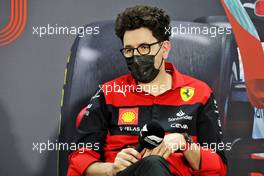 Mattia Binotto (ITA) Ferrari Team Principal in the FIA Press Conference. 10.03.2022. Formula 1 Testing, Sakhir, Bahrain, Day One.