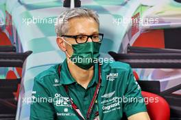 Mike Krack (LUX) Aston Martin F1 Team, Team Principal in the FIA Press Conference. 10.03.2022. Formula 1 Testing, Sakhir, Bahrain, Day One.