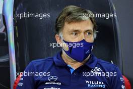 Jost Capito (GER) Williams Racing Chief Executive Officer in the FIA Press Conference. 10.03.2022. Formula 1 Testing, Sakhir, Bahrain, Day One.