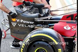 Ferrari F1-75 rear wing. 10.03.2022. Formula 1 Testing, Sakhir, Bahrain, Day One.