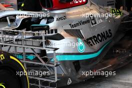 Mercedes AMG F1 W13 sidepod detail. 10.03.2022. Formula 1 Testing, Sakhir, Bahrain, Day One.