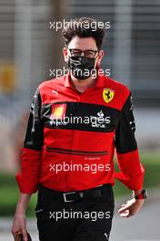 Mattia Binotto (ITA) Ferrari Team Principal. 10.03.2022. Formula 1 Testing, Sakhir, Bahrain, Day One.