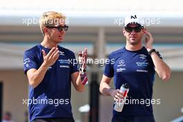 (L to R): Alexander Albon (THA) Williams Racing with Nicholas Latifi (CDN) Williams Racing. 18.11.2022. Formula 1 World Championship, Rd 22, Abu Dhabi Grand Prix, Yas Marina Circuit, Abu Dhabi, Practice Day.