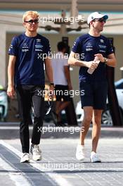 Alex Albon (THA), Williams F1 Team Nicholas Latifi (CDN), Williams Racing  18.11.2022. Formula 1 World Championship, Rd 22, Abu Dhabi Grand Prix, Yas Marina Circuit, Abu Dhabi, Practice Day.