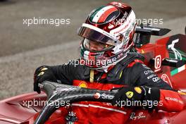 Charles Leclerc (MON) Ferrari F1-75 in qualifying parc ferme. 19.11.2022. Formula 1 World Championship, Rd 22, Abu Dhabi Grand Prix, Yas Marina Circuit, Abu Dhabi, Qualifying Day.
