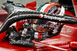 Charles Leclerc (MON) Ferrari F1-75 in qualifying parc ferme. 19.11.2022. Formula 1 World Championship, Rd 22, Abu Dhabi Grand Prix, Yas Marina Circuit, Abu Dhabi, Qualifying Day.