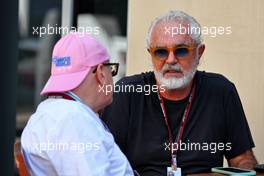 Flavio Briatore (ITA) with Andreas Weissenbacher, BWT Chief Executive Officer. 19.11.2022. Formula 1 World Championship, Rd 22, Abu Dhabi Grand Prix, Yas Marina Circuit, Abu Dhabi, Qualifying Day.